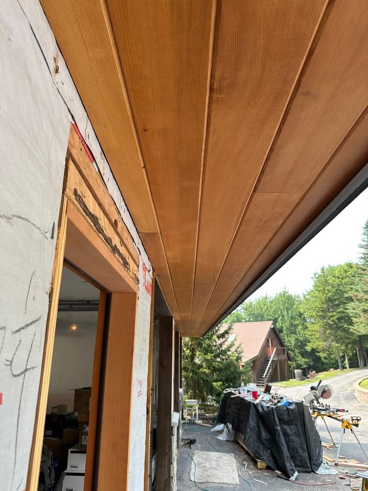 New custom home under construction in New Hampshire